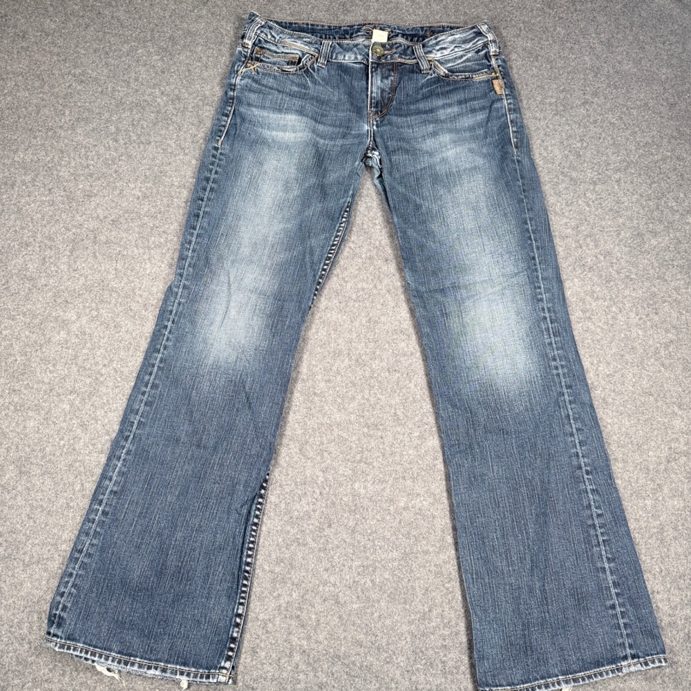 Silver Jeans Toni Mid Rise Bootcut Jeans Blue Medium Wash W31 L31 L1025SCM478U
